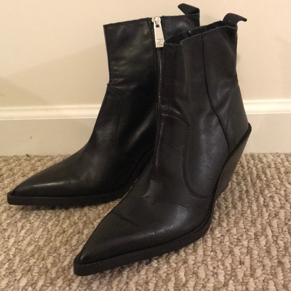 Brand New! ZARA Black Western Style Boots